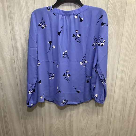 Ann Taylor Blue Floral Blouse - Picture 3 of 5